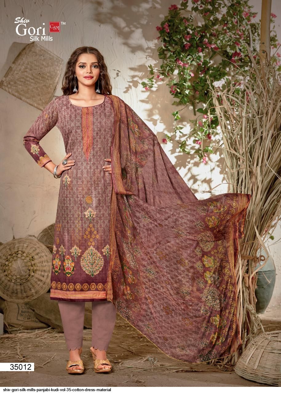 Shiv Gori Silk Mills Presents  Panjabi Kudi Vol 35 Cotton Dress Material Wholsale Rate In Surat