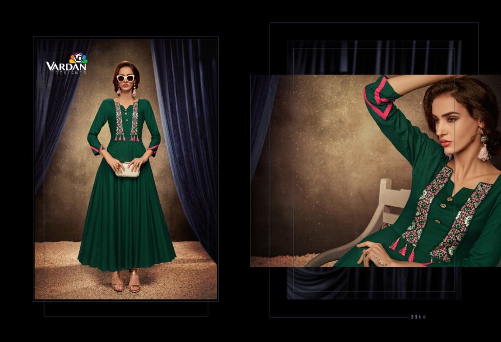 Vardan Presents Passion Vol 1 Designer Kurti Catalogue Designer Kurtis Wholsale Rate In Surat