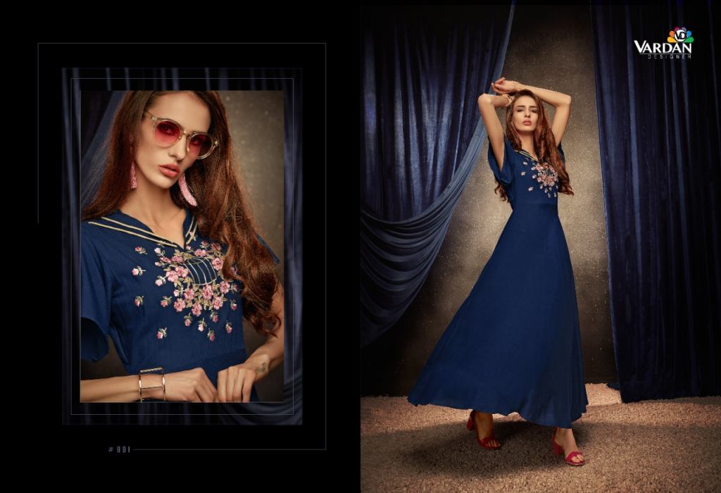 Vardan Presents Passion Vol 1 Designer Kurti Catalogue Designer Kurtis Wholsale Rate In Surat