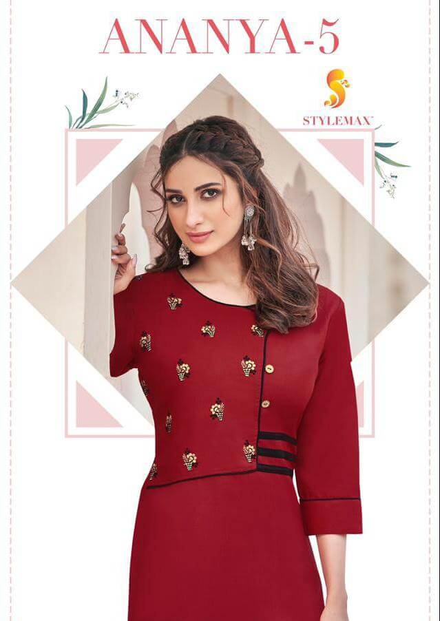 Ananya Vol-05 Majic Clubwith Emb Kurti With Bottom By Stylemax At Wholesale Rate In Surat