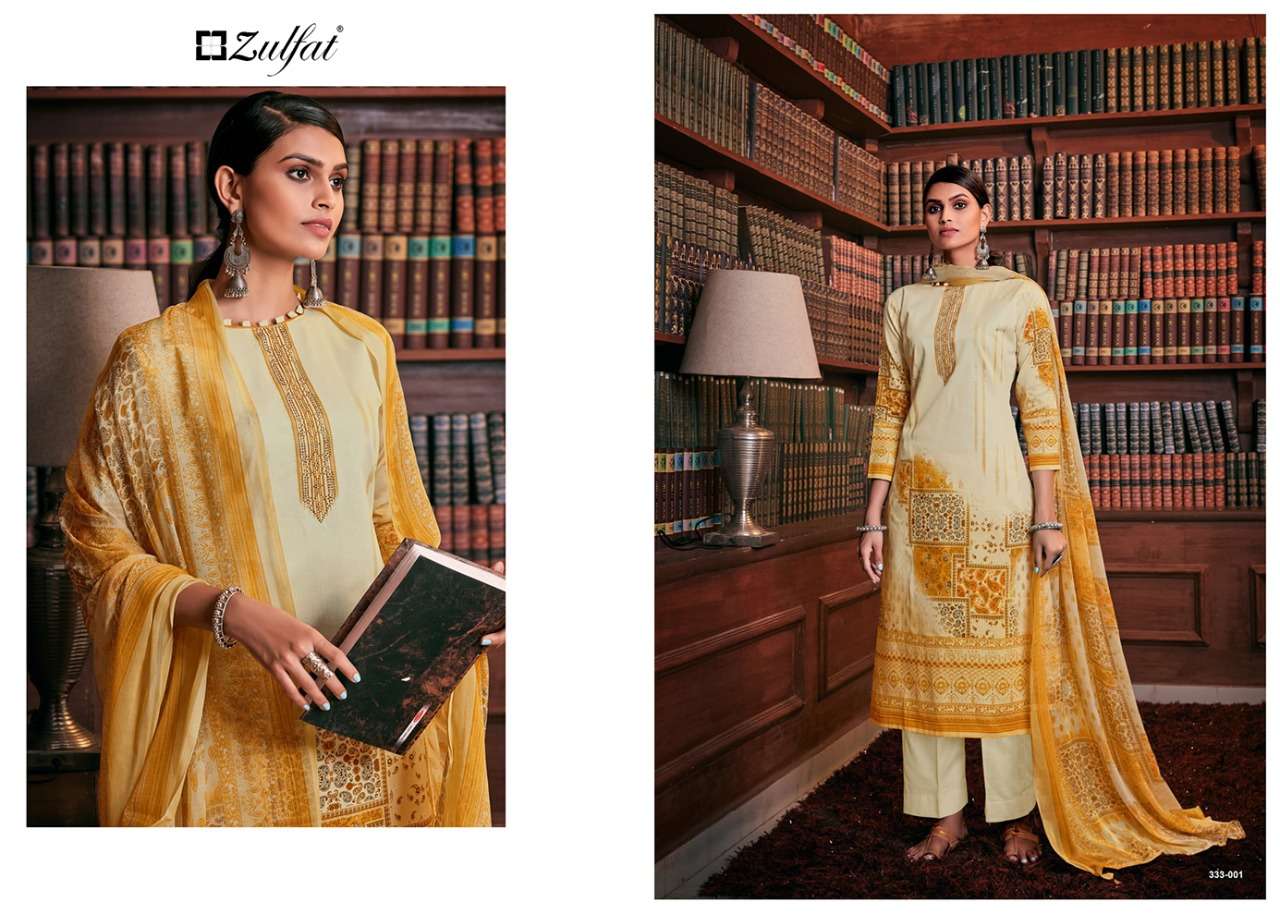 Zulfat Designer Presents Iris Jam Cotton Designer Suits Collection At Wholesale Rate In Surat