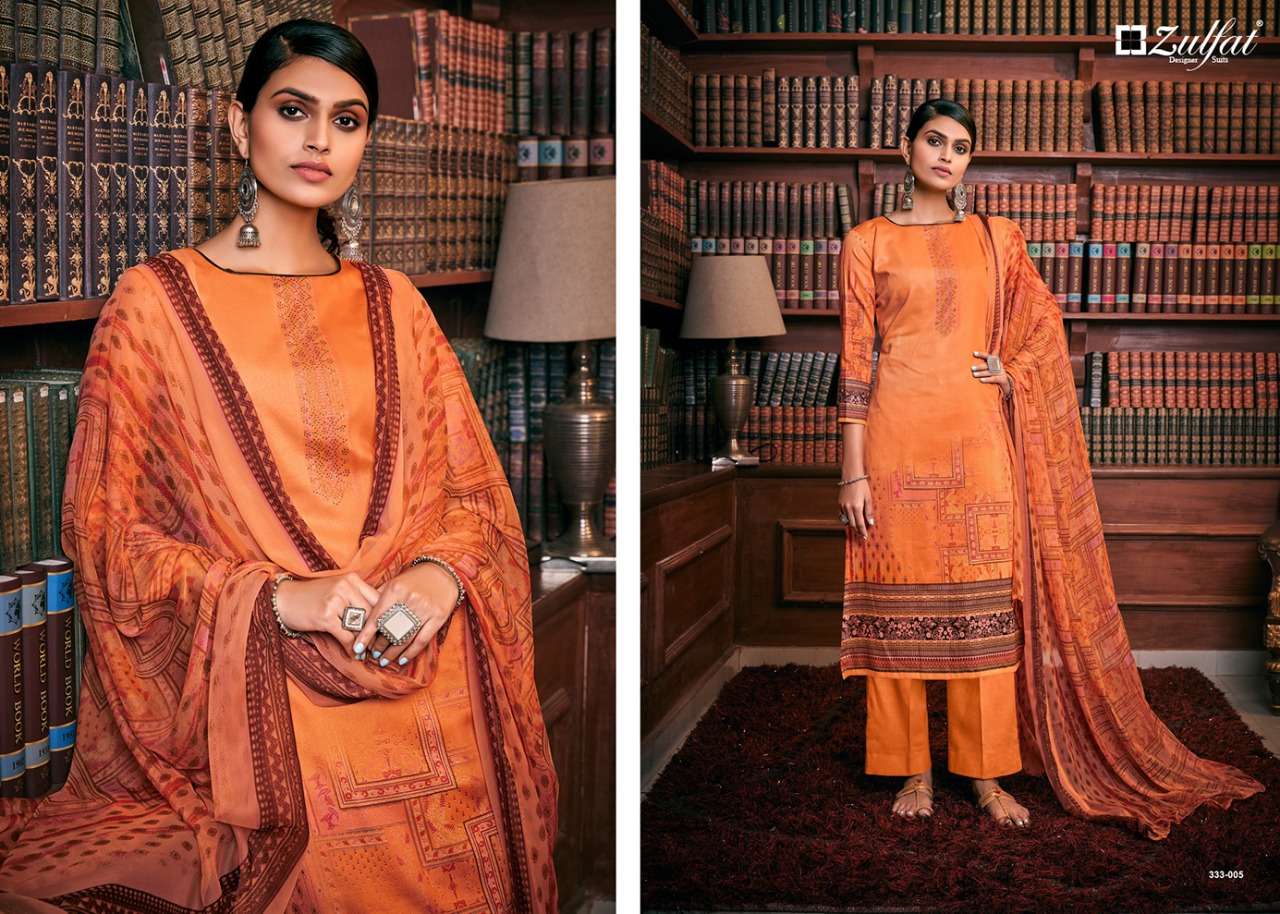 Zulfat Designer Presents Iris Jam Cotton Designer Suits Collection At Wholesale Rate In Surat