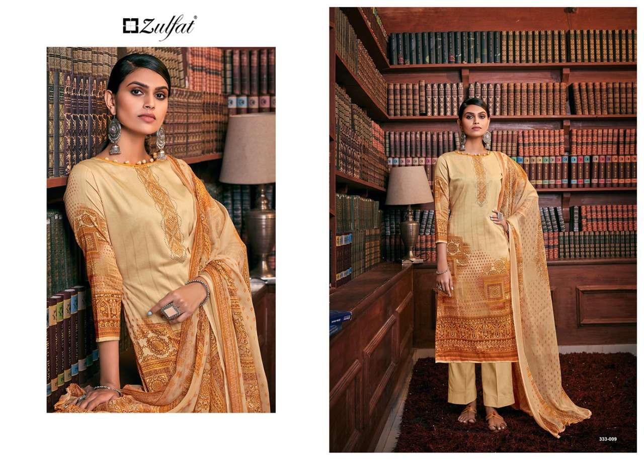 Zulfat Designer Presents Iris Jam Cotton Designer Suits Collection At Wholesale Rate In Surat