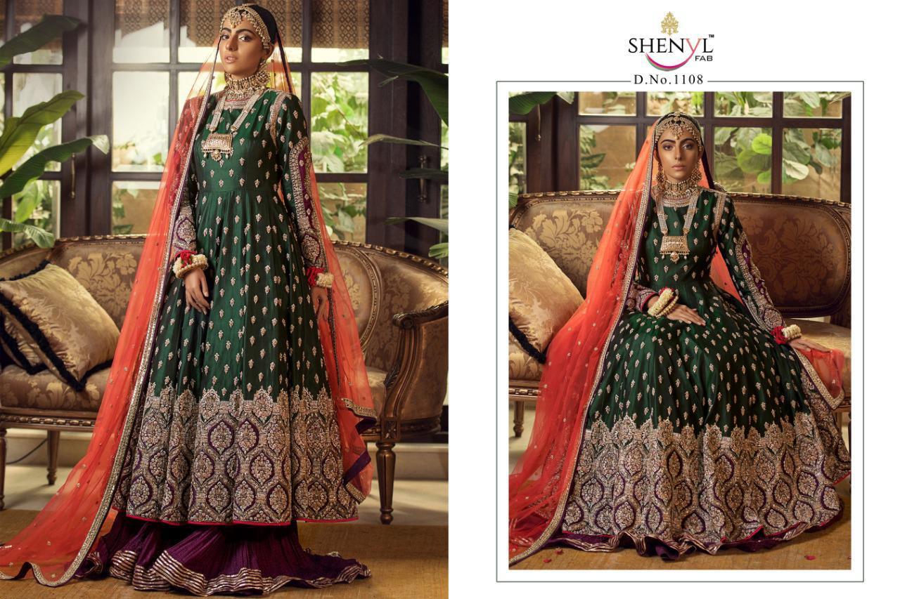 Shenyl Fab Presants Gul Bano Vol 3 Designer Fox Georgette & Butterfly Net With Heavy Embroidery Pakistani Suits At Wholesale Rate In Surat