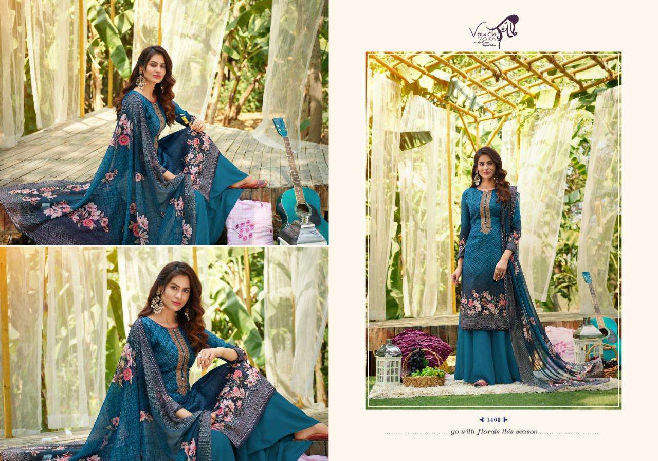 Vouche  Presents Rivaa 1401 To 1408 Series Salwar Suits Wholesale Rate In Surat