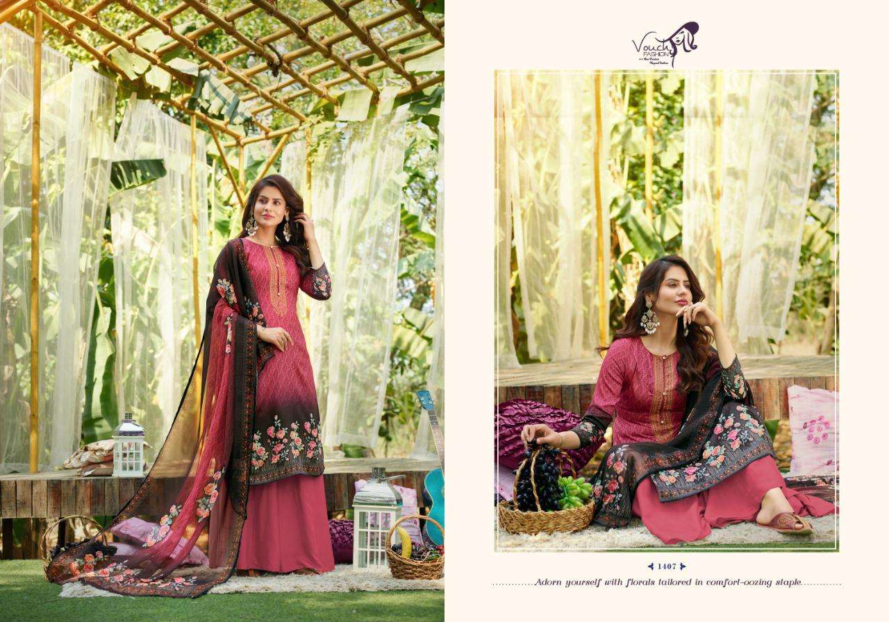 Vouche  Presents Rivaa 1401 To 1408 Series Salwar Suits Wholesale Rate In Surat