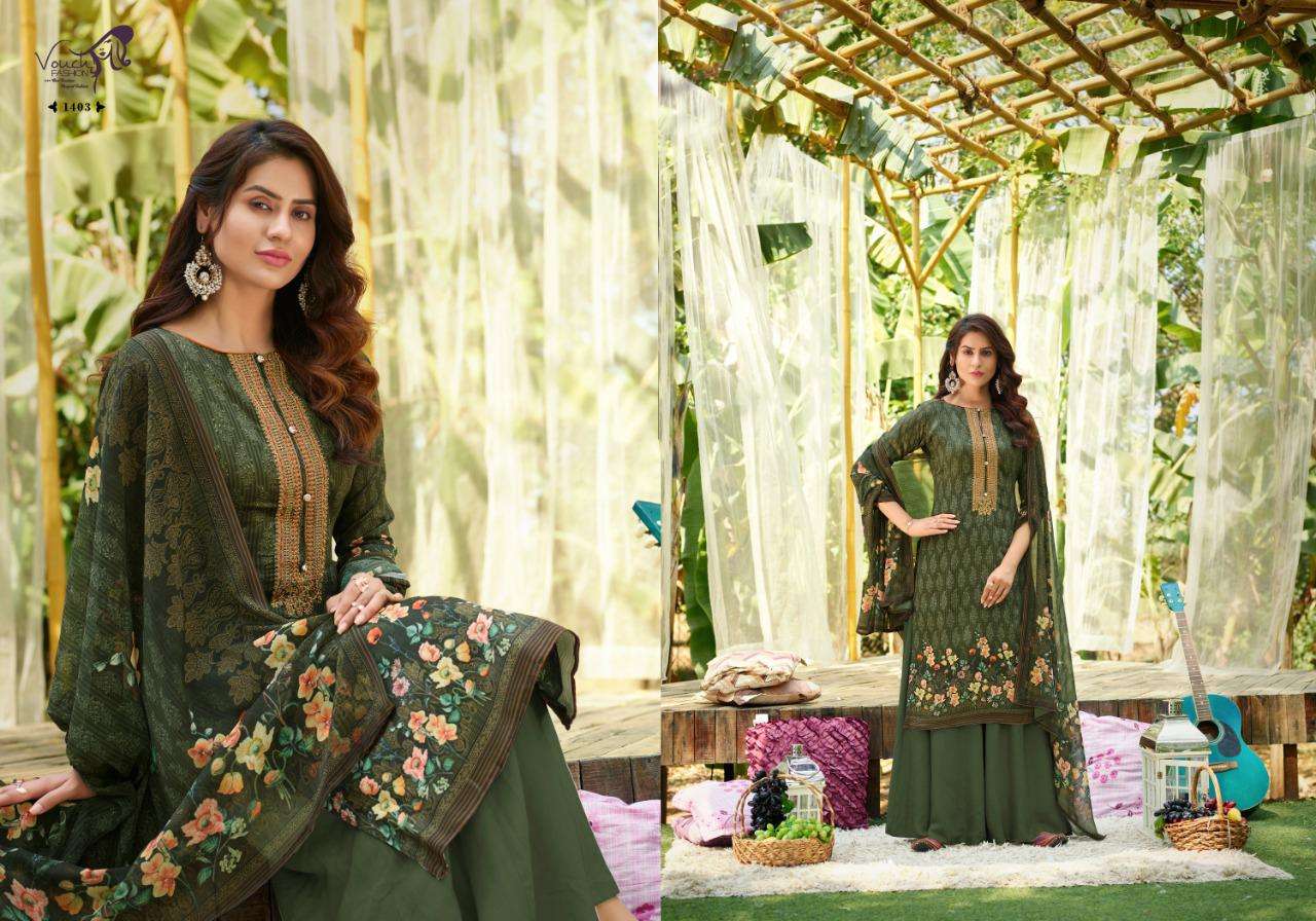 Vouche  Presents Rivaa 1401 To 1408 Series Salwar Suits Wholesale Rate In Surat