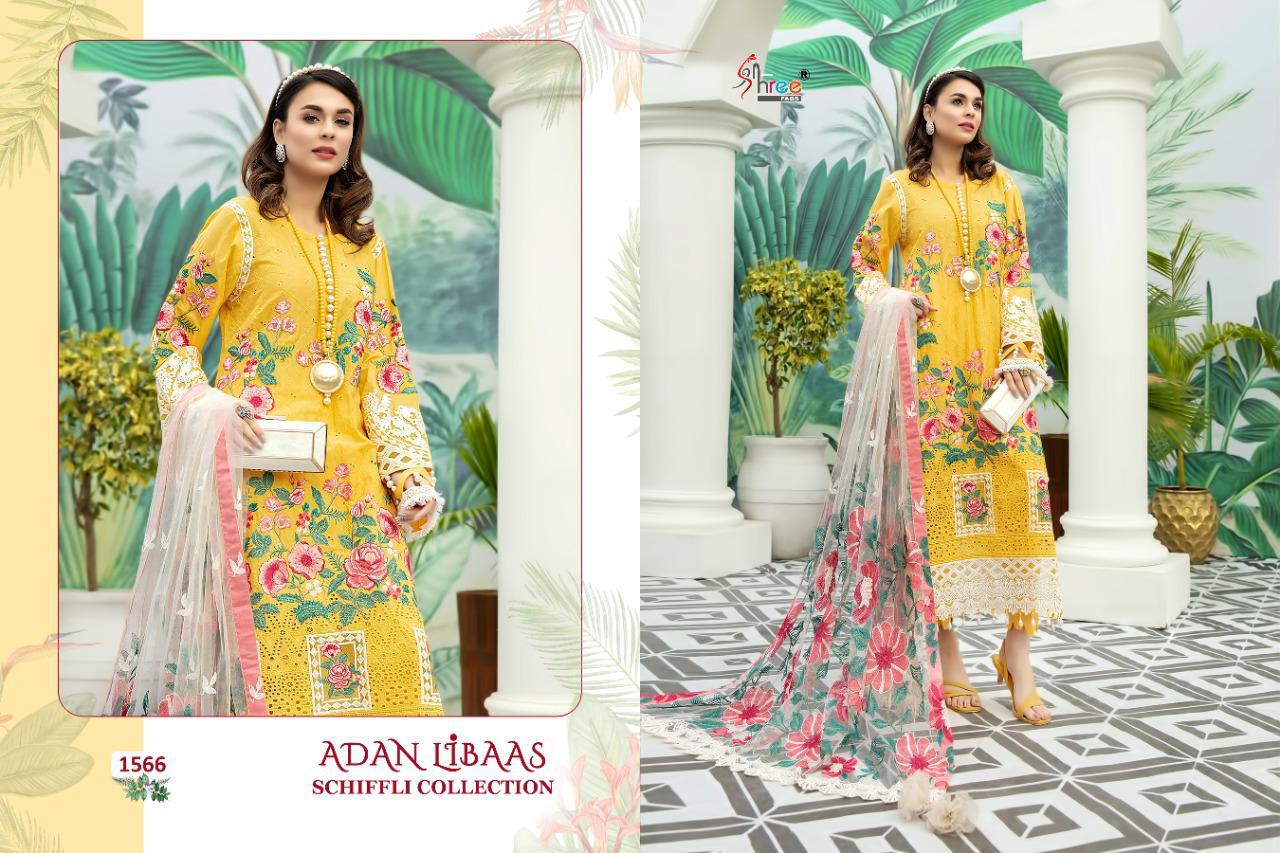 Shree Fabs Presents  Adan Libaas Schiffli Collection  Wholesale Rate In Surat