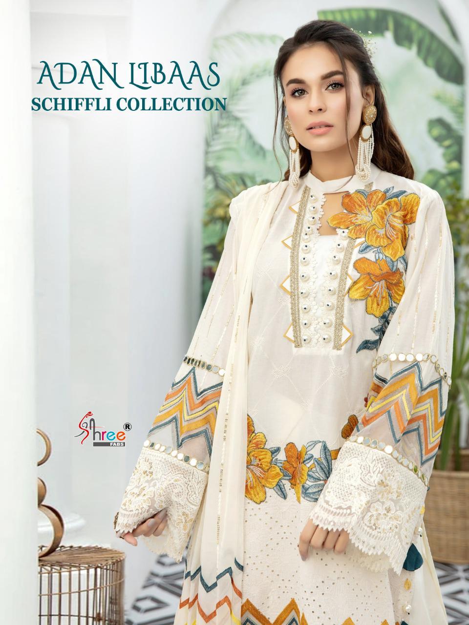 Shree Fabs Presents  Adan Libaas Schiffli Collection  Wholesale Rate In Surat