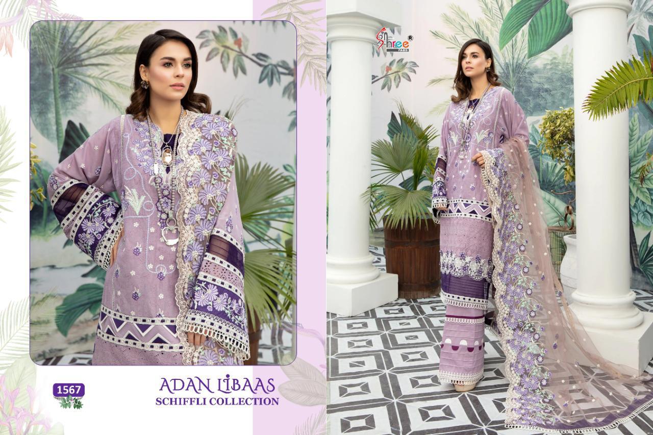 Shree Fabs Presents  Adan Libaas Schiffli Collection  Wholesale Rate In Surat
