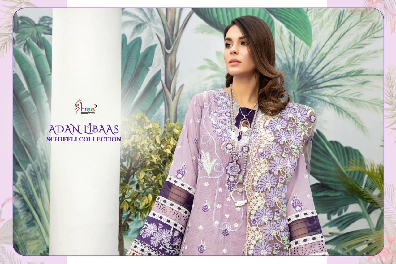 Shree Fabs Presents  Adan Libaas Schiffli Collection  Wholesale Rate In Surat