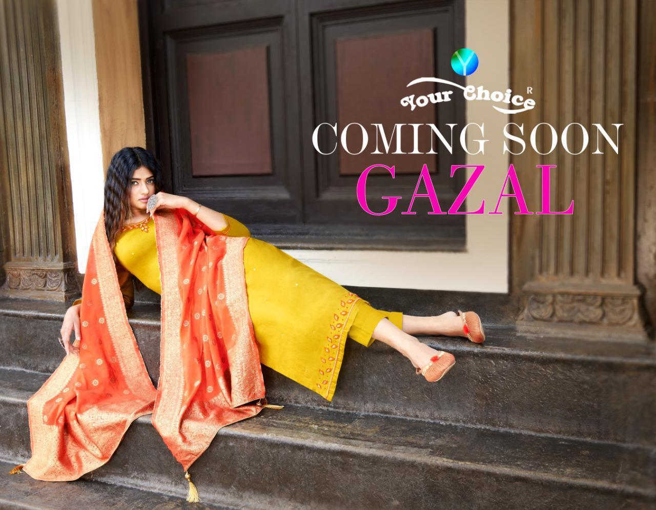 Your Choice Presnts  Gazal Lawn Cotton Suits Wholesale Rate  In Surat