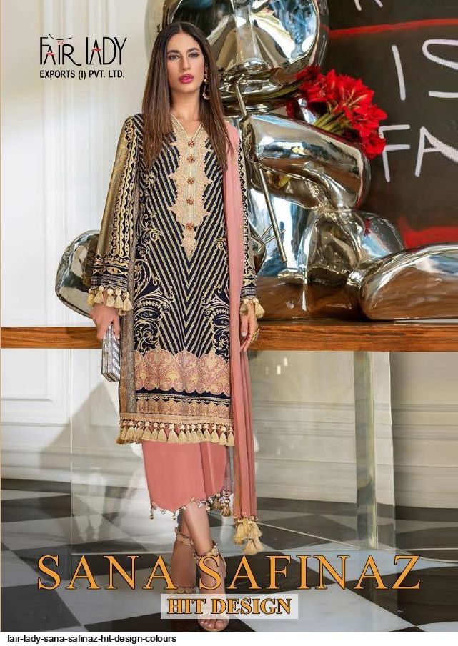 Fair Lady Presnets Sana Safinaz Hit Design Colours Wholesale Rate In Surat