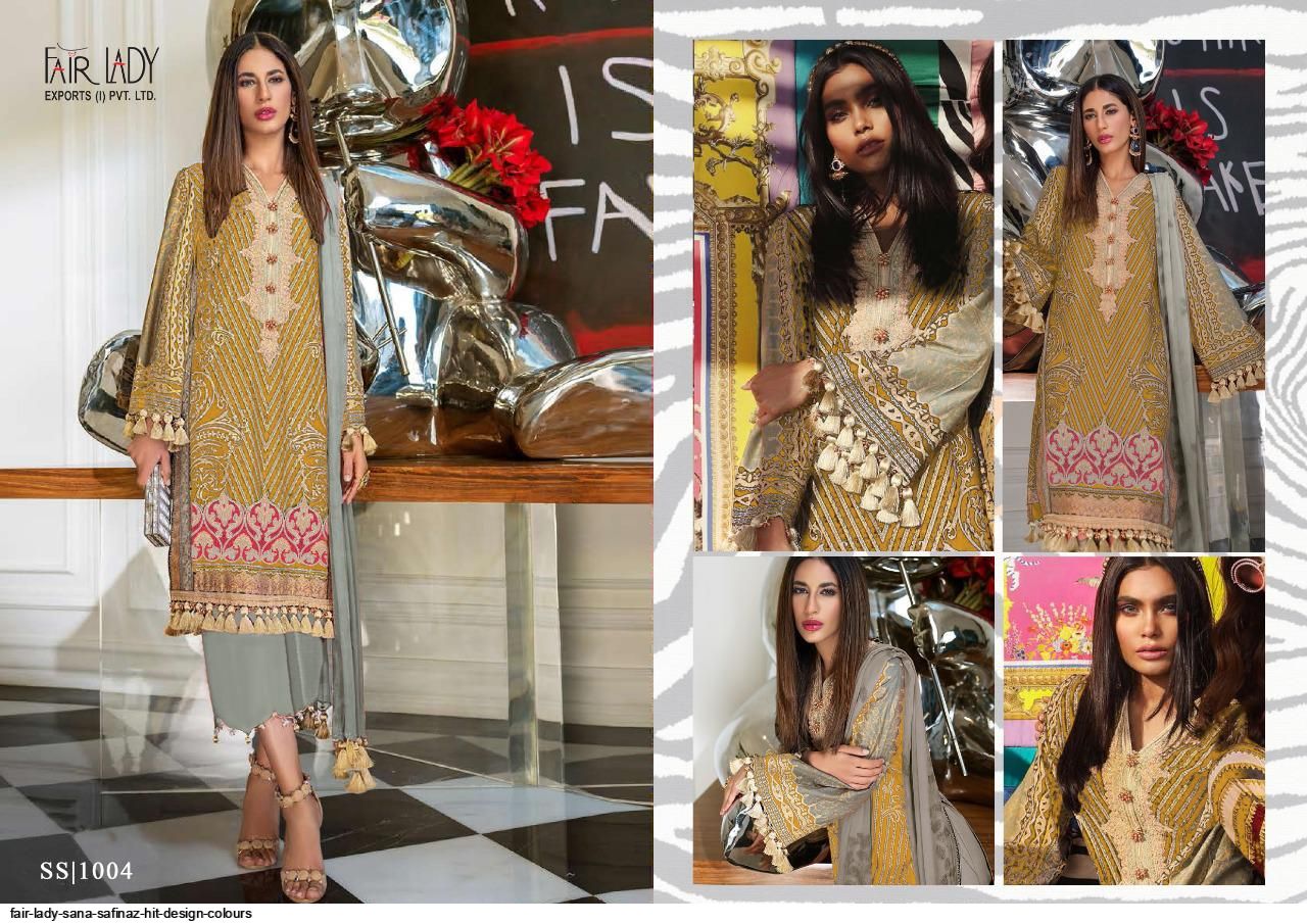 Fair Lady Presnets Sana Safinaz Hit Design Colours Wholesale Rate In Surat