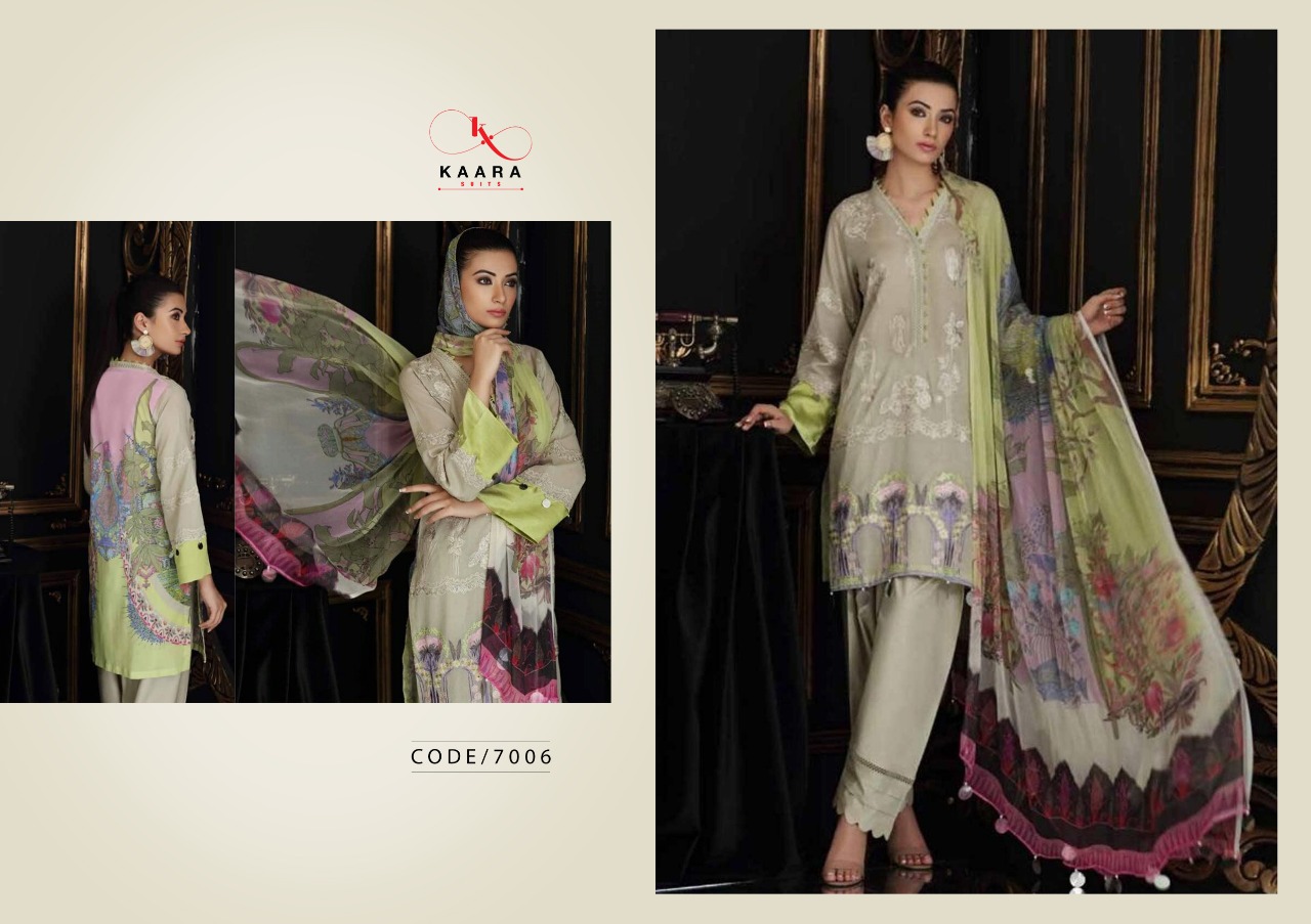 Charizma Swissmiss Vol-03 Digital Printed Embroidered Salwar Suits By Kaara Suits At Wholesale Rate In Surat