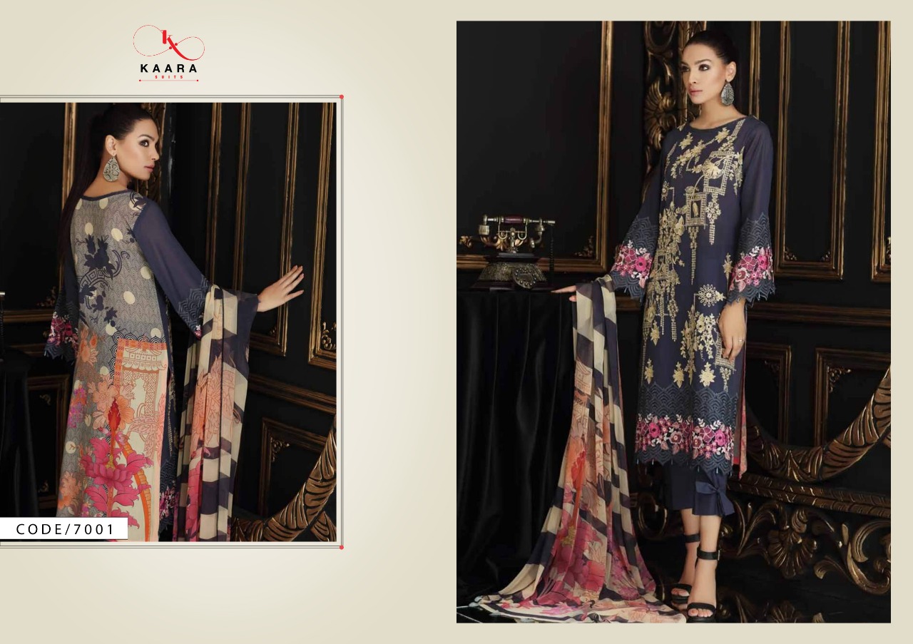 Charizma Swissmiss Vol-03 Digital Printed Embroidered Salwar Suits By Kaara Suits At Wholesale Rate In Surat