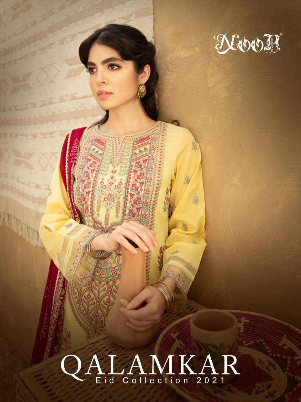 Noor Presents Qulamkar  Eid Collection 2021 Wholesale Rate In Surat