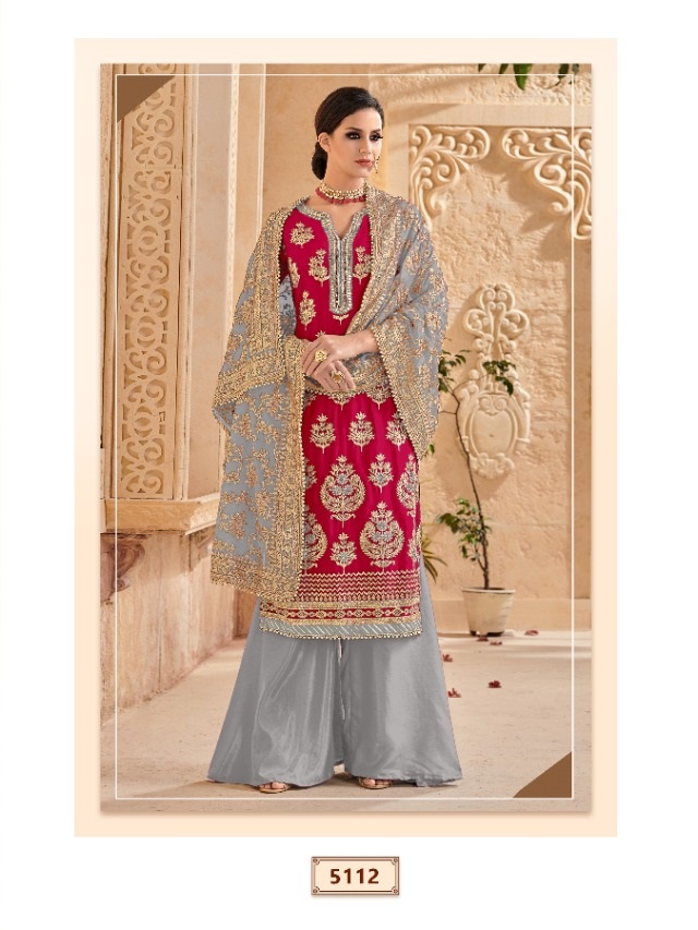 Shree Fab Presants Mutiyaar Gold Designer Faux Georgette Heavy Embroidery Work Suits Collection At Wholesale Rate In Surat