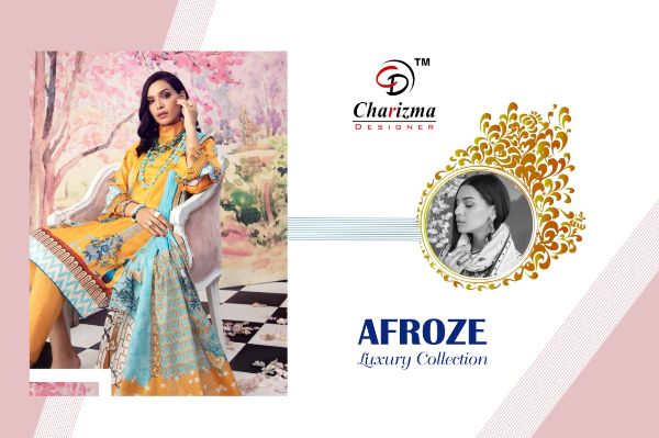 Charizma Designer Presents  Afroze Jam Cotton Digital Print Super Hot Design Salwar Suits Wholesale Rate In Surat