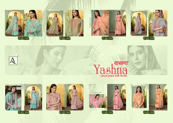 Alok Presnerts  Yashna Cotton Jam Latest Designer Dress Materials Wholesale Rate In Surat