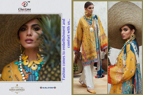 Charizma Designer Presnets  Sana Safina Jam Cotton Super Pakistani Suit Design Wholesale Rate  In  Surat