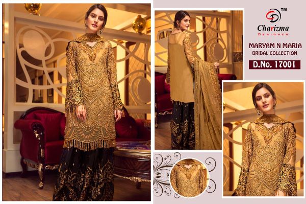 Charizma Presents  Maryam And Maria Georgette Embroidery Pakistani Salwar Suit Wholesale Rate In Surat
