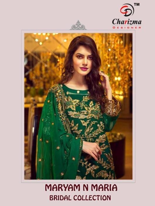 Charizma Presents  Maryam And Maria Georgette Embroidery Pakistani Salwar Suit Wholesale Rate In Surat