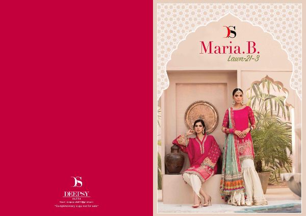 Deepsy Presnets  Maria B Lawn 21 Vol 3 Cotton Pakistani Designer Suits Wholesale Rate In Surat