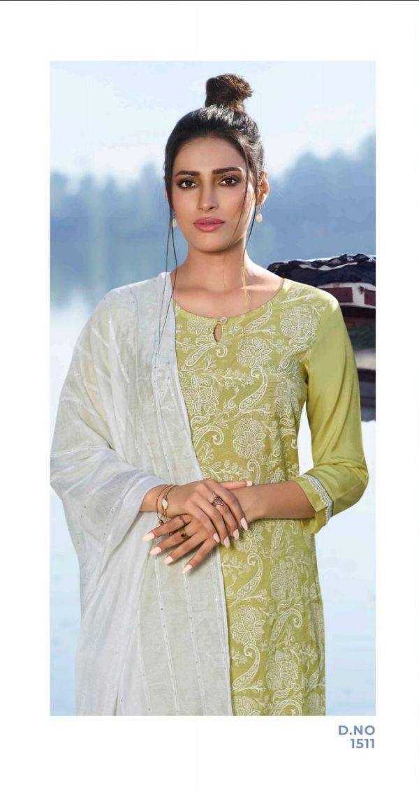 Four Buttons Presents  Launch Four Gems Vol 2 Viscose Silk With Lakhnavi Style Readymade Suits Wholesale Rate In Surat