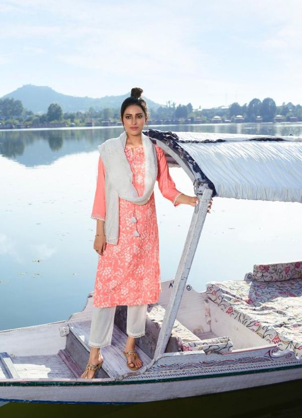 Four Buttons Presents  Launch Four Gems Vol 2 Viscose Silk With Lakhnavi Style Readymade Suits Wholesale Rate In Surat