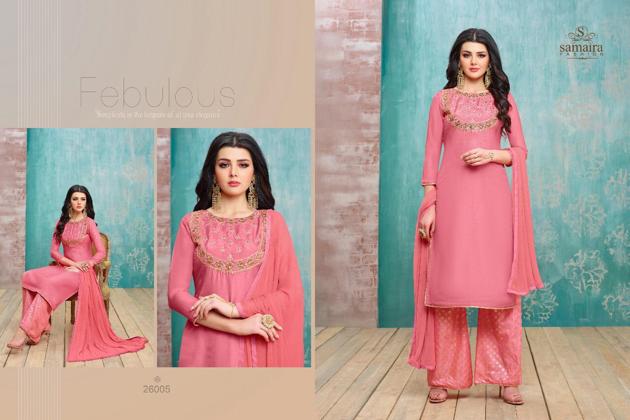 Samaira Fashion Presents  Mario Catalog Upada Silk With Embroidery Work Punjabi Suits Collection Wholesale Rate