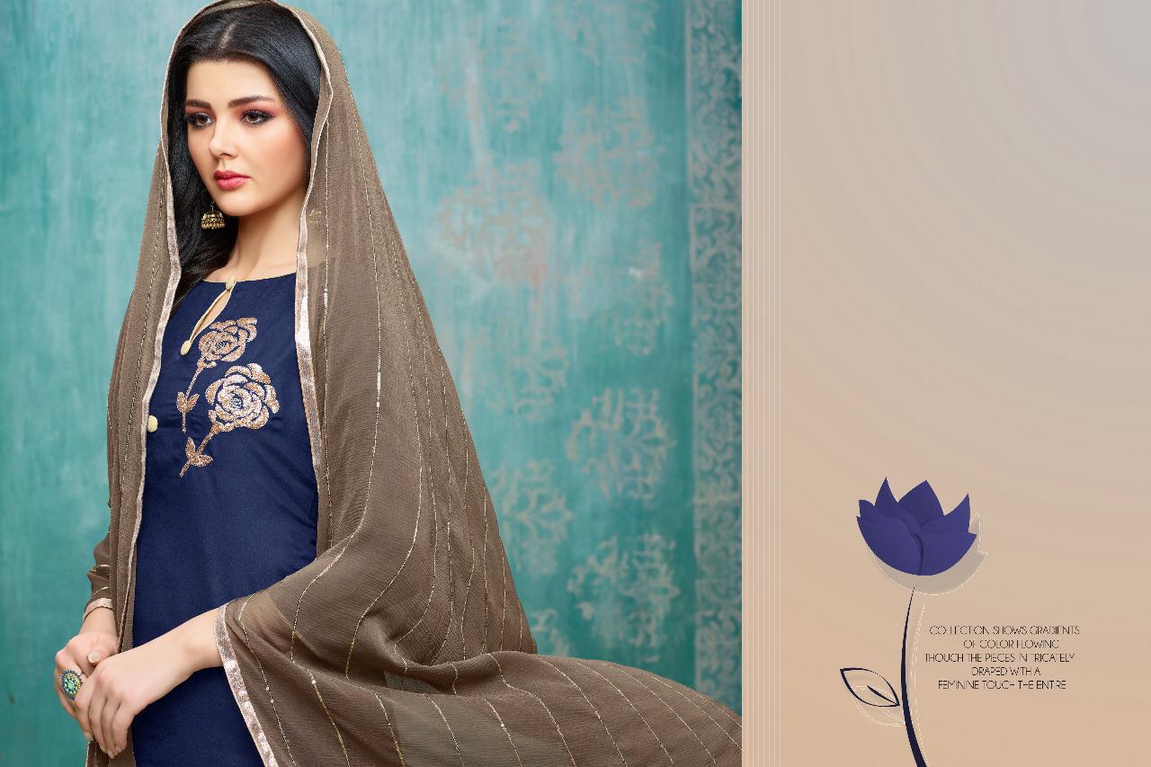 Samaira Fashion Presents  Mario Catalog Upada Silk With Embroidery Work Punjabi Suits Collection Wholesale Rate