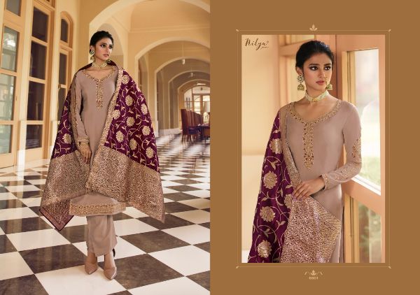 Lt Nitya Presnets  Vol 166 Satin Georgette Eid Special Designer Fancy Suits Wholesale Rate In Surat