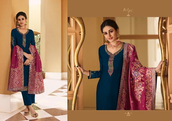 Lt Nitya Presnets  Vol 166 Satin Georgette Eid Special Designer Fancy Suits Wholesale Rate In Surat