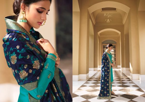 Lt Nitya Presnets  Vol 166 Satin Georgette Eid Special Designer Fancy Suits Wholesale Rate In Surat