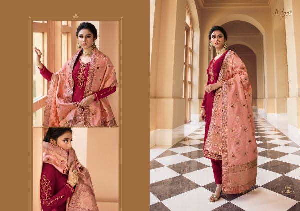 Lt Nitya Presnets  Vol 166 Satin Georgette Eid Special Designer Fancy Suits Wholesale Rate In Surat