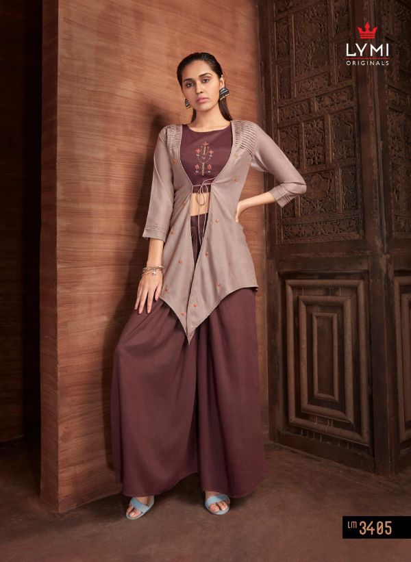 Lymi Present Vintage Pure Muslin Top Bottom With Shrug Ethnic Collection Wholesale  Rate In Surat