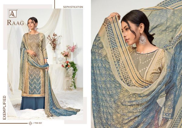 Alok Suits Presents  Raag Pure Jam Digital Printed Salwar Kameez Wholesale Rate In Surat