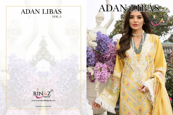 Rinaz Fashion Presents Adan Libas Vol 5 Pakistani Suit Wholesale Rate In Surat