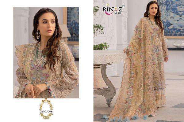 Rinaz Fashion Presnets  Jazmin Vol 16 Pakistani Georgette Embroidery Suits Latest Catalogue Wholesale Rate In Surat