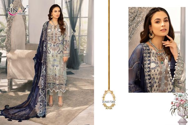 Rinaz Fashion Presnets  Jazmin Vol 16 Pakistani Georgette Embroidery Suits Latest Catalogue Wholesale Rate In Surat