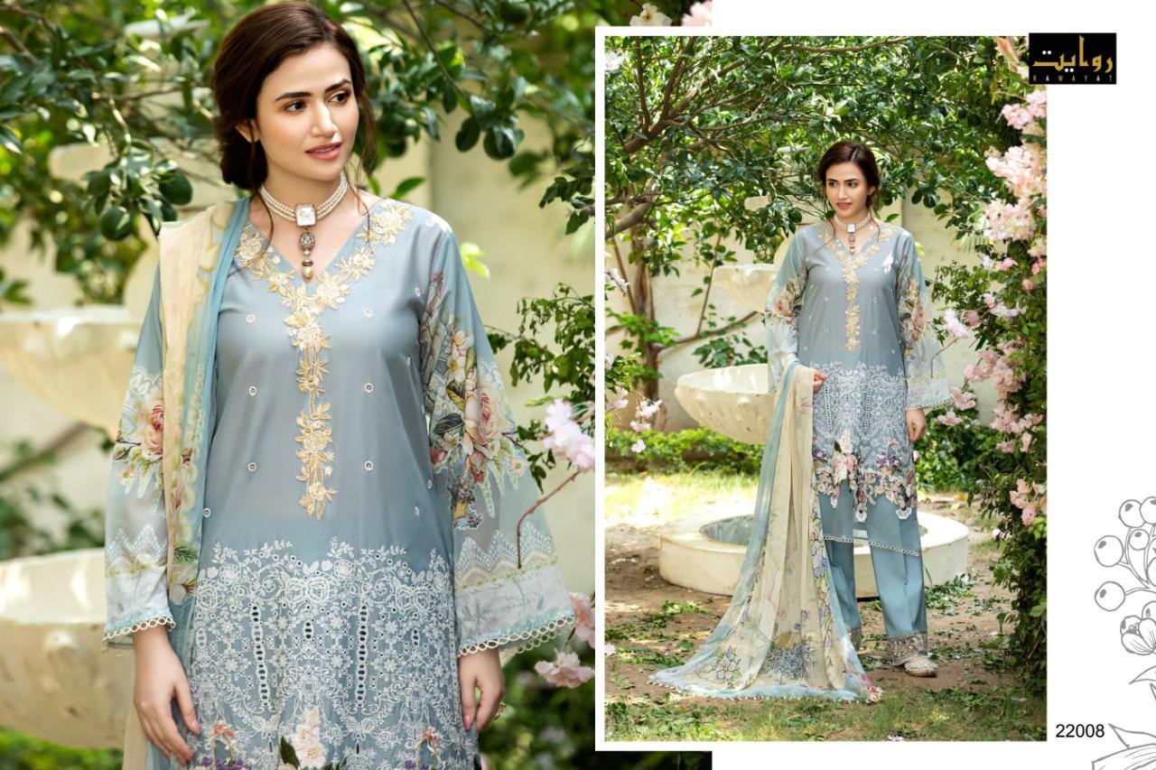 Rawayat Presents Sobia Nazir Designer Jam Cotton Embroidered Pakistani Concept Suit Collections At Wholesale Rate In Surat