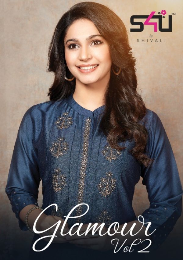 S4u Shivali Presents Glamour Vol 2 Chinon Silk Comfortable Look Kurti Wholesale Rate  In Surat