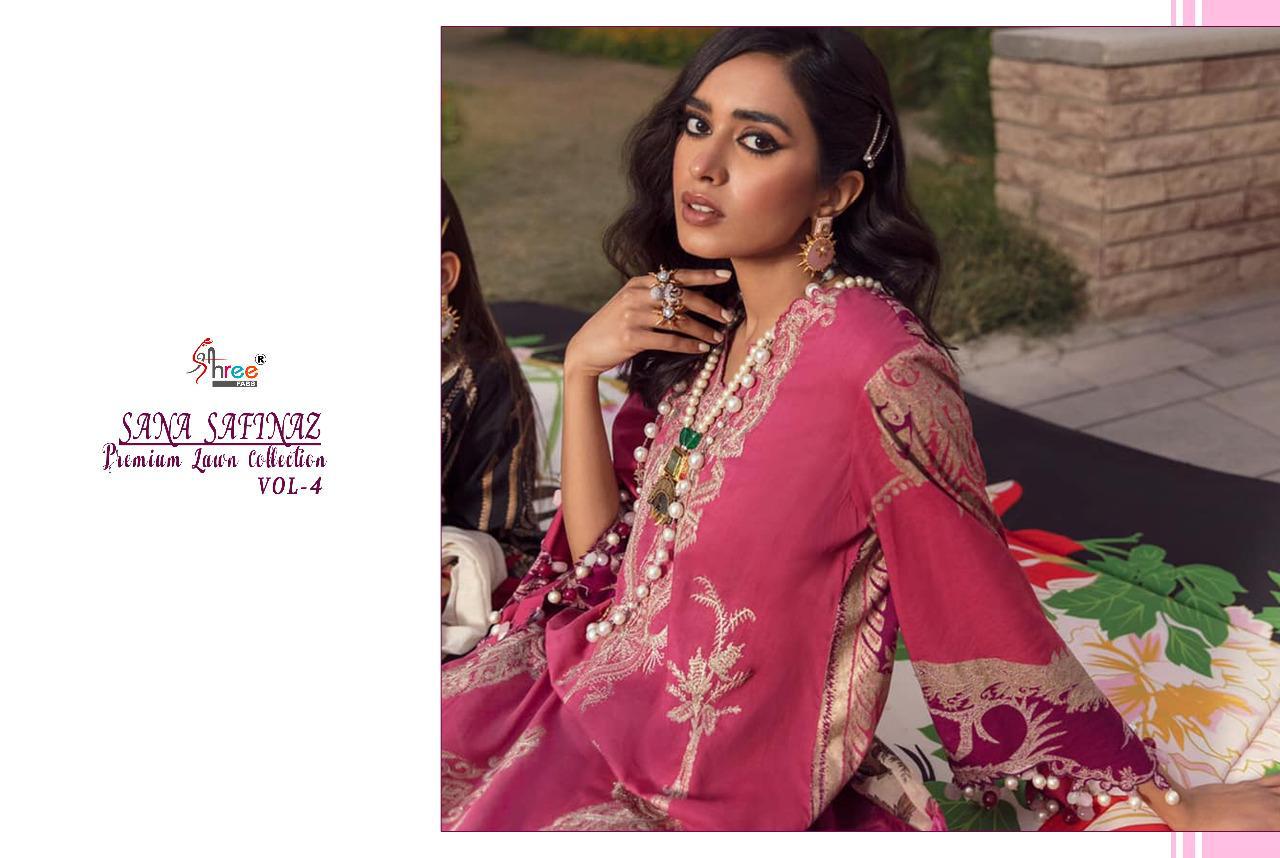 Shree Fabs Present Sana Safinaz Premium Lawn Collection Vol4 Salwar Suit At Wholesale Rate In Surat