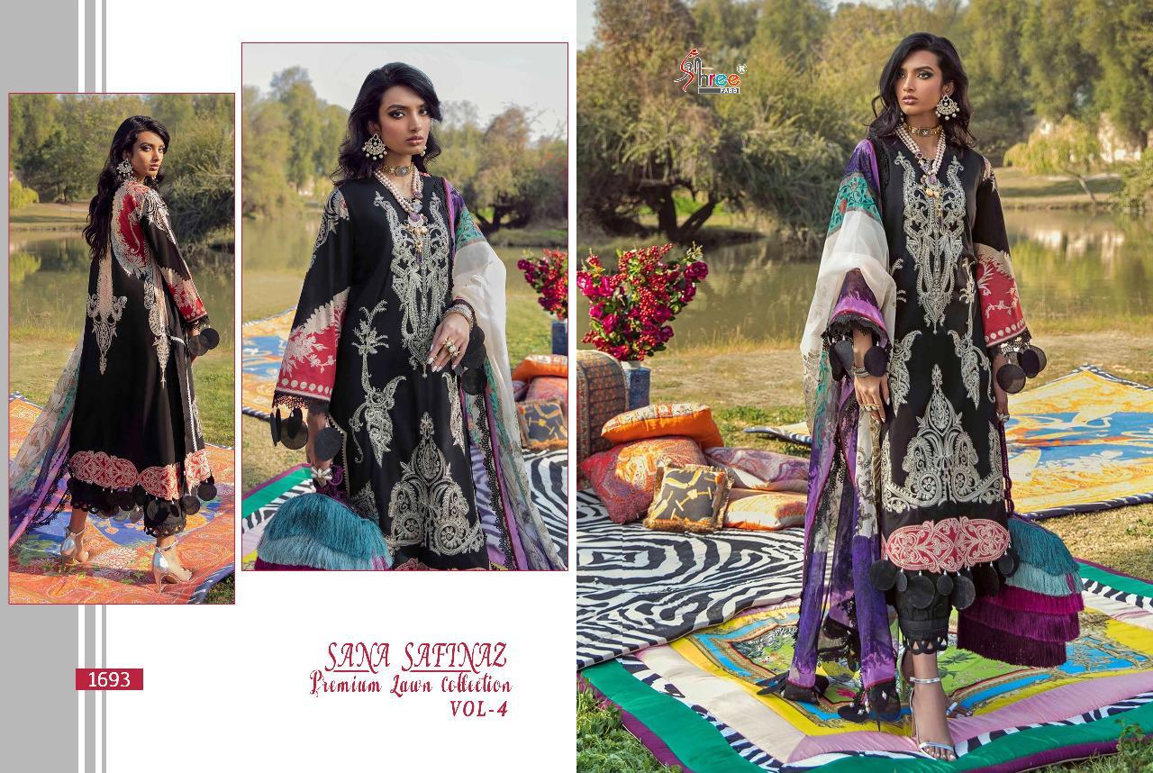 Shree Fabs Present Sana Safinaz Premium Lawn Collection Vol4 Salwar Suit At Wholesale Rate In Surat