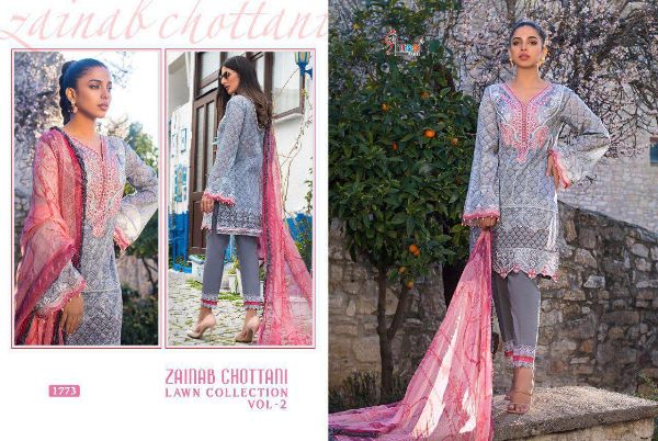 Shree Fabs  Presnets Zainab Chottani Lawn Collection Vol-2 Salwar Suit Wholesale Rate In Surat