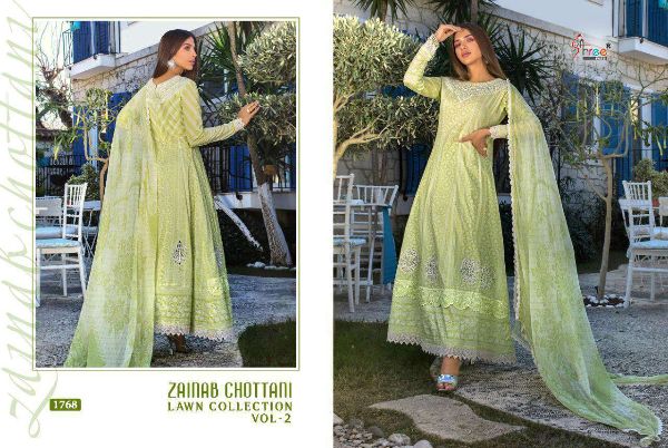 Shree Fabs  Presnets Zainab Chottani Lawn Collection Vol-2 Salwar Suit Wholesale Rate In Surat