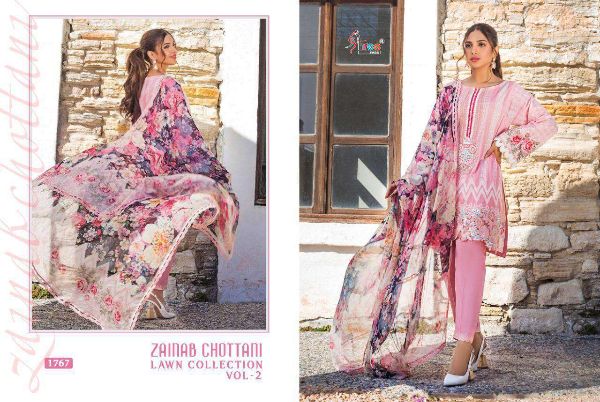 Shree Fabs  Presnets Zainab Chottani Lawn Collection Vol-2 Salwar Suit Wholesale Rate In Surat