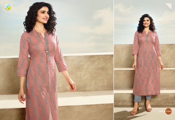 Vinay Fashion Presnets Tumbaa Skyline  Lawn Cotton Kurti With Cambric Cotton Pant Collection Wholesale Rate In Surat