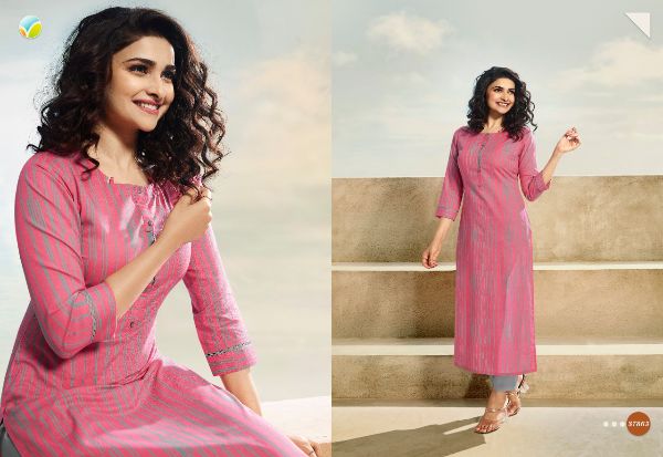 Vinay Fashion Presnets Tumbaa Skyline  Lawn Cotton Kurti With Cambric Cotton Pant Collection Wholesale Rate In Surat
